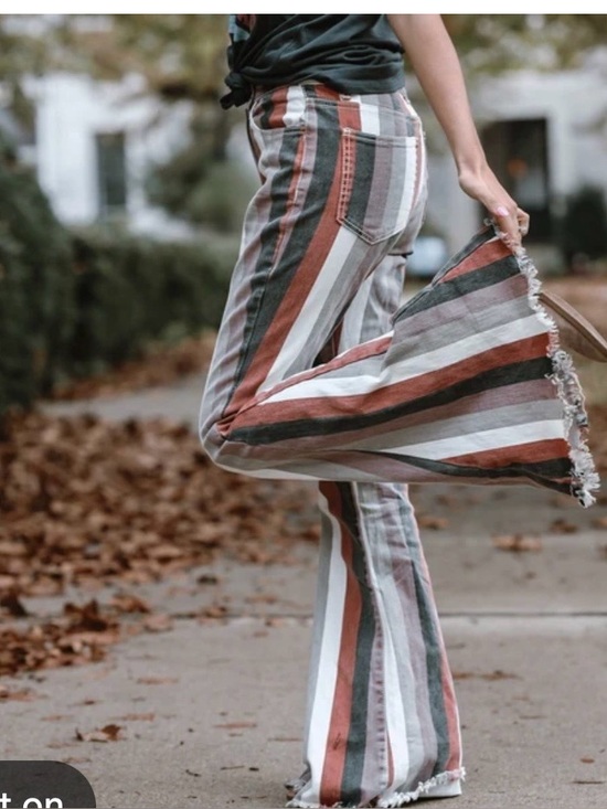Buckle Denim - Saints & Hearts Super Flared Striped Pants